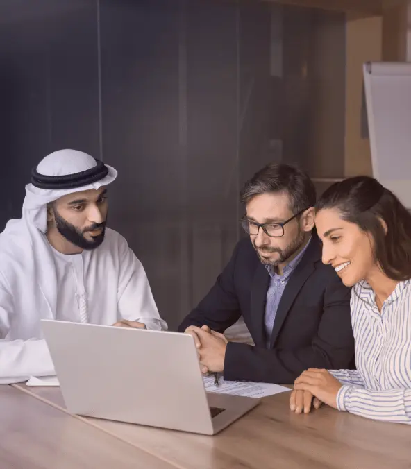 Illustration of a business setup in progress